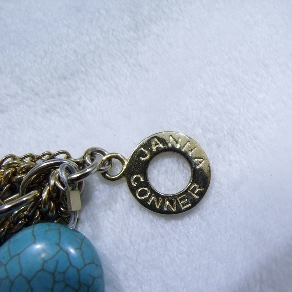 Janna Conner Faux Turquoise Chain Bracelet - Picture 3 of 3